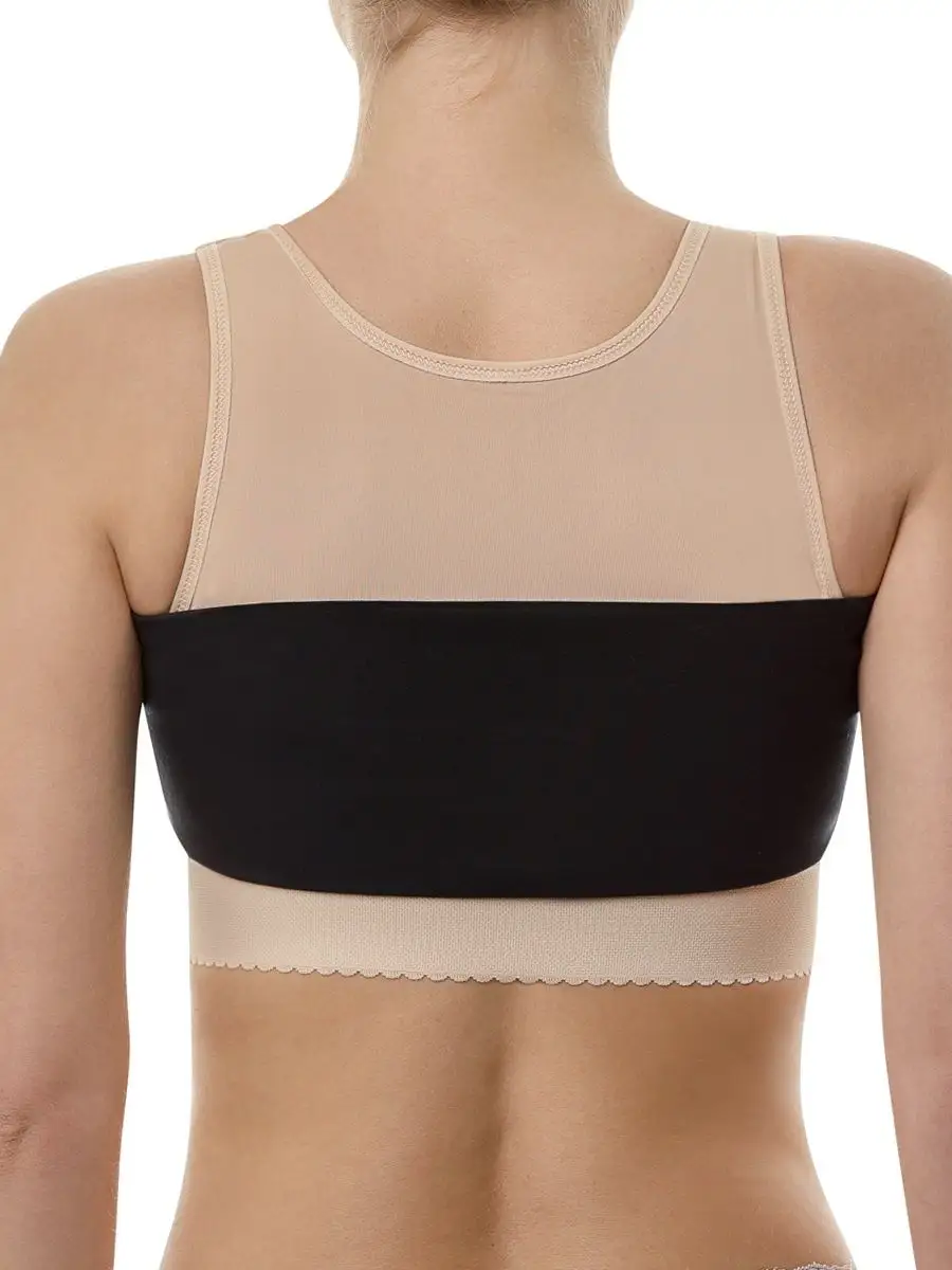 Лента утягивающая для груди после операции 6063а черный