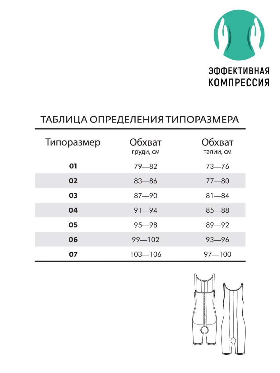Корсет-полукомбинезон для мужчин «Эффективная компрессия» черный